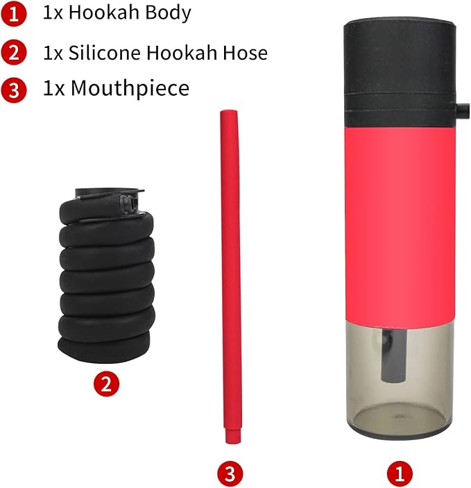 Portable Small Hookah Set | مجموعة الشيشة الصغيرة المحمولة